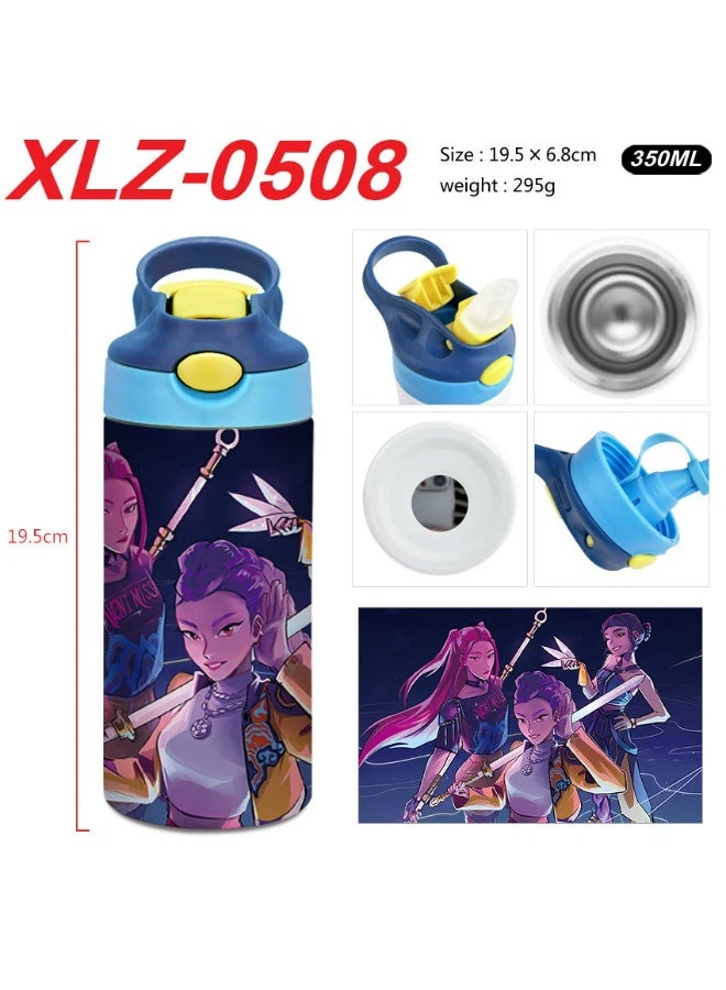 K-Pop Demon-Hunting Girl Group Student High Beauty Level Creative Stainless Steel Four-Color Thermal Cup Water Bottle